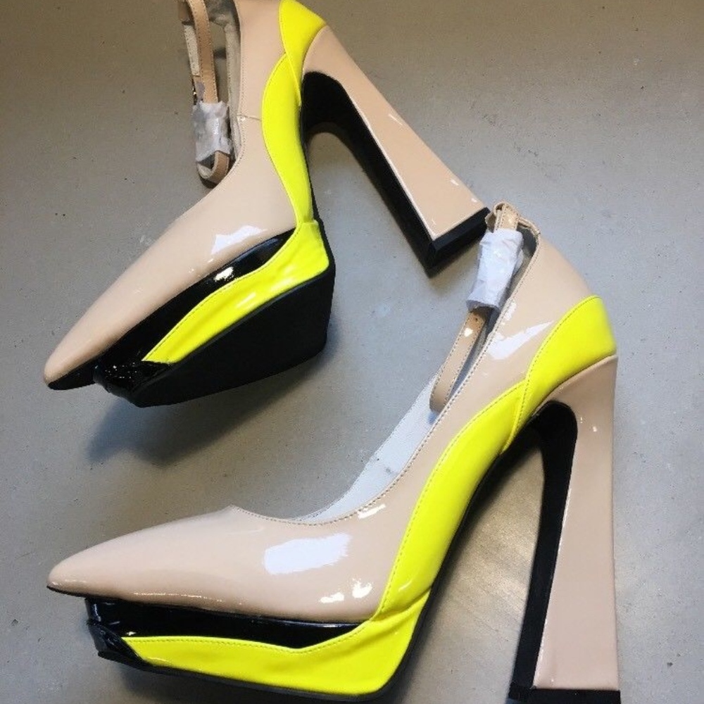 Jeffrey Campbell Power Cut Platform Pumps - Picture 2 of 7